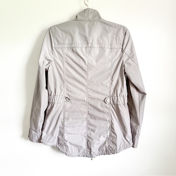 Express Gray Zip Up Anorak Windbreaker Rain Jacket sz Small - Picture 4 of 6
